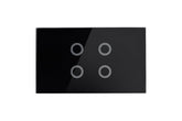 Smart Wifi Light Switch 4 Gang - Shadow Black - Matzier